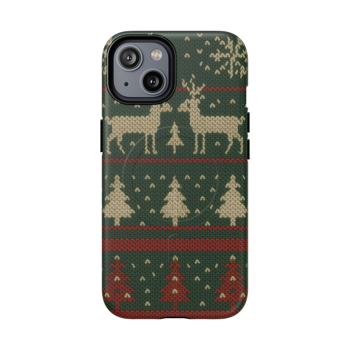 Holiday Knit Reindeer MagSafe Tough iPhone Case