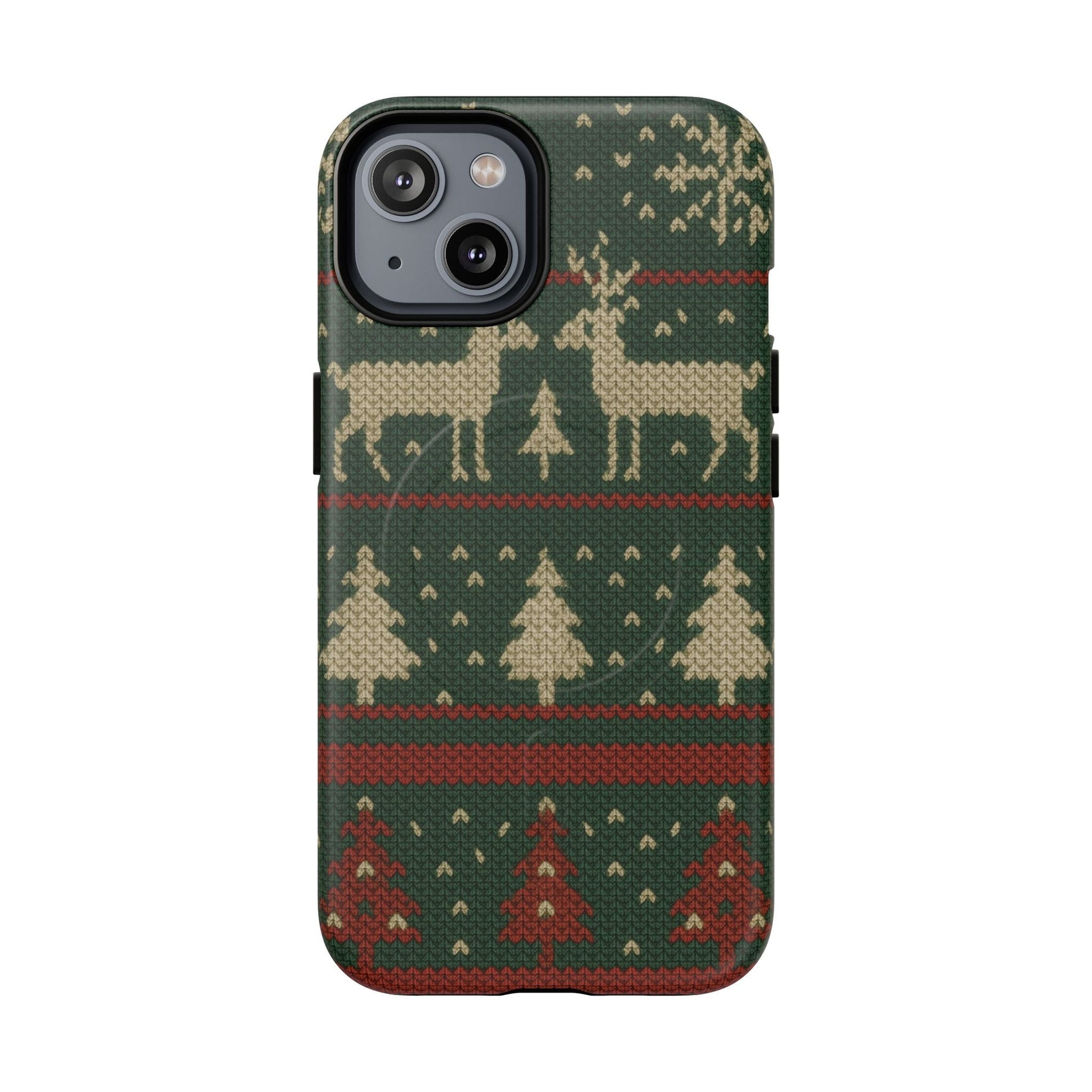 Holiday Knit Reindeer MagSafe Tough iPhone Case  Shamo's iPhone 14 / Matte