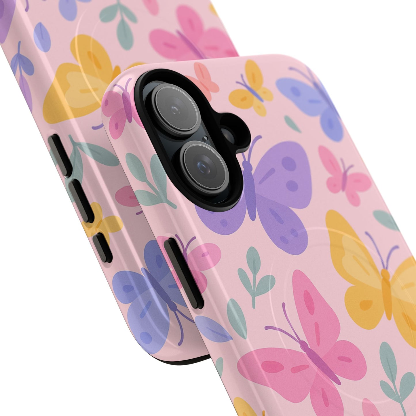 Butterfly Pattern Compatible with MagSafe Tough Magnetic Phone Case