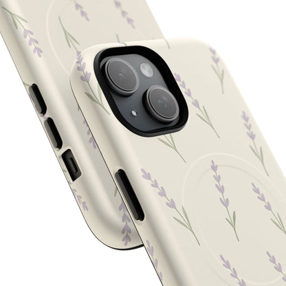 Lavender Minimal Bloom iPhone Case with MagSafe