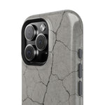 Cracked Concrete Texture iPhone Case with MagSafe compatibility