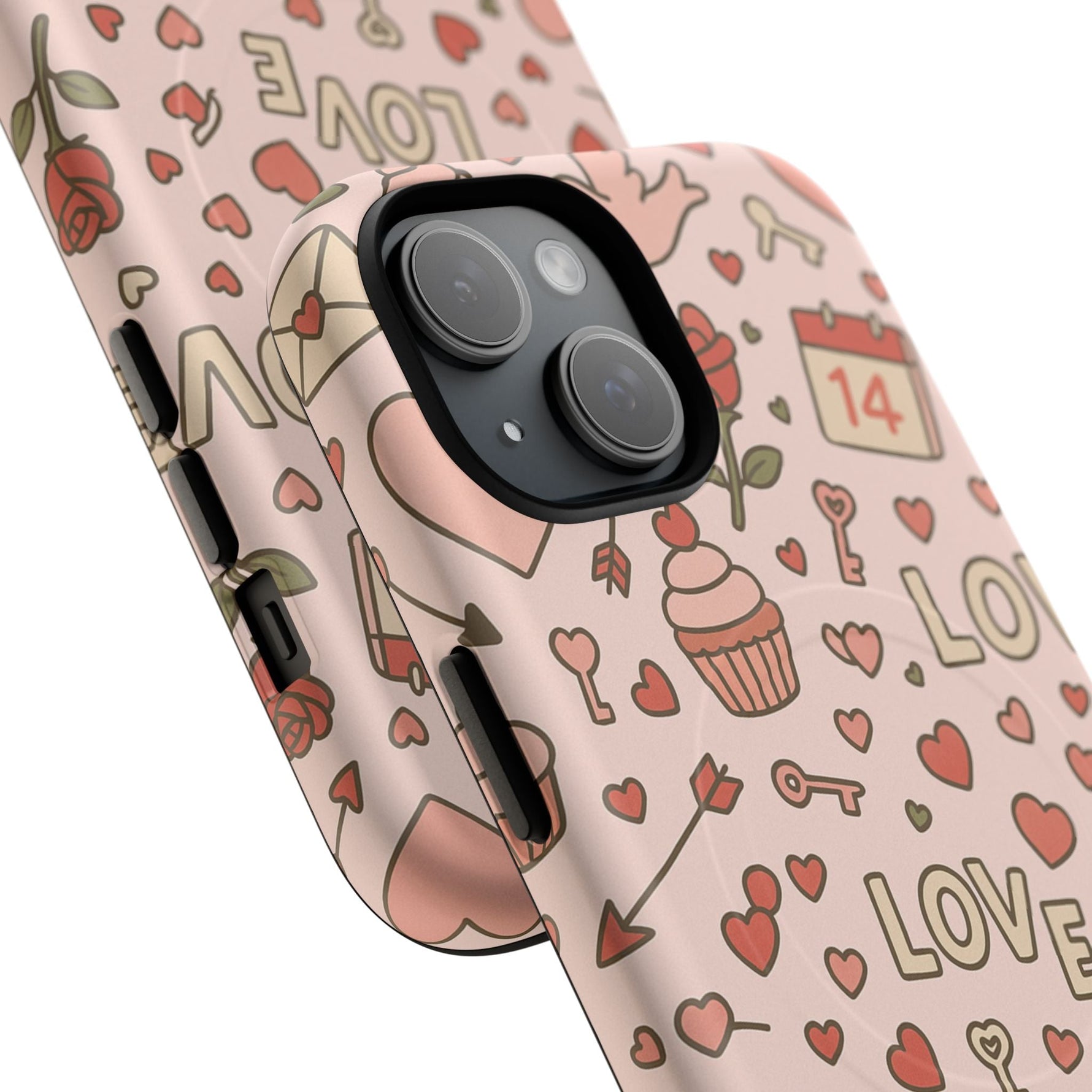 Sweet Love Pattern iPhone Case (MagSafe compatible)  Shamo's