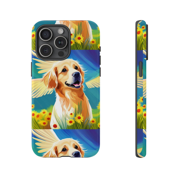 Tough Cases Golden Retriever with Wings Phone case