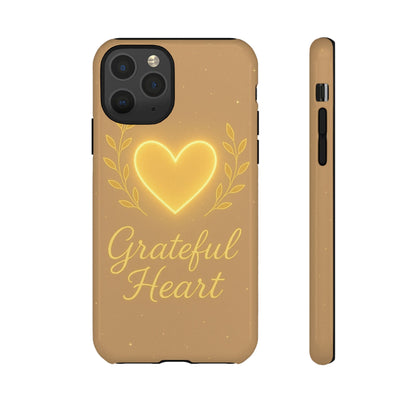 Grateful Heart iPhone Case — Warm Neon Heart - Shamo's