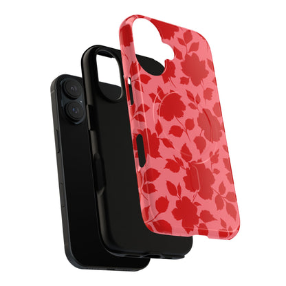 Red Floral Love iPhone Case (MagSafe compatible)