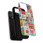 Vintage Romantic Love Stamp iPhone Case | Tough Protection + MagSafe
