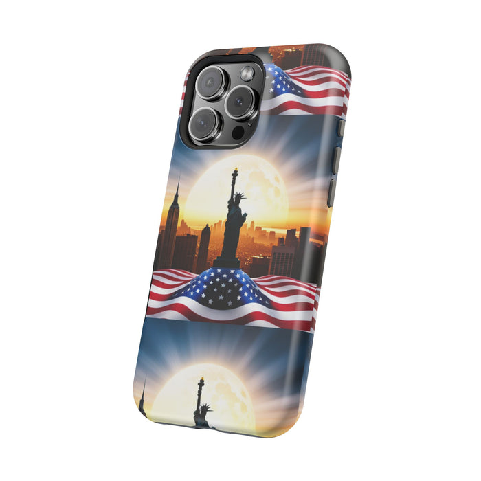 MagSafe American Flag Tough Phone Case: Show Your Patriotism in Style