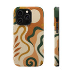 Abstract Earth-Tone Impact iPhone Case — MagSafe  Shamo's iPhone 14 Pro / Glossy