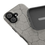 Cracked Concrete Texture iPhone Case with MagSafe compatibility