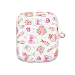 AirPods Case, Pink Beauty Boss Lady Makeup Pattern Silicone Protective Cover