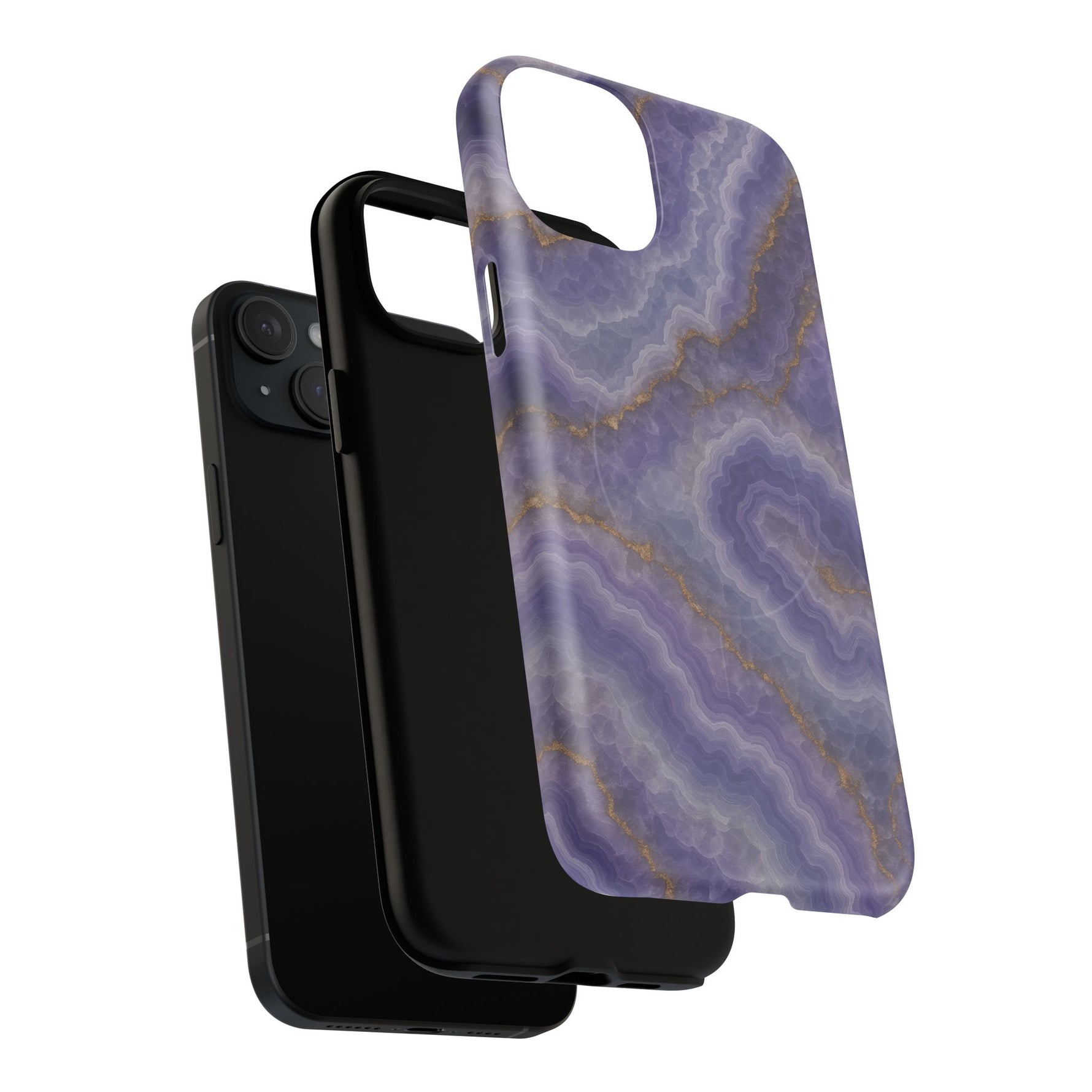 Purple Agate Marble iPhone Case with MagSafe - Shamo's