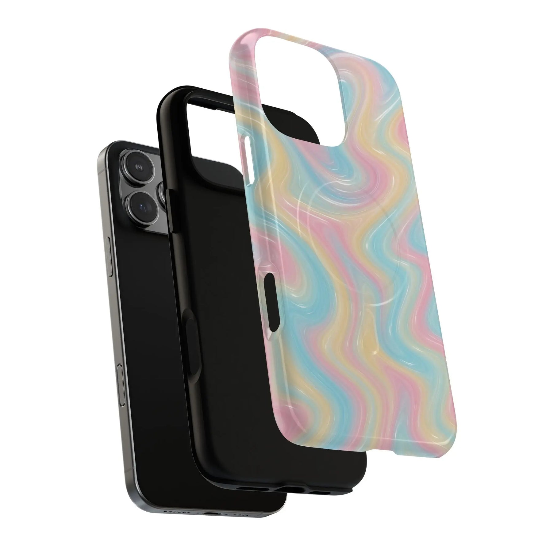 Rainbow Marble Swirl iPhone Case with MagSafe  Shamo's