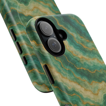 Green Marble iPhone Case with MagSafe