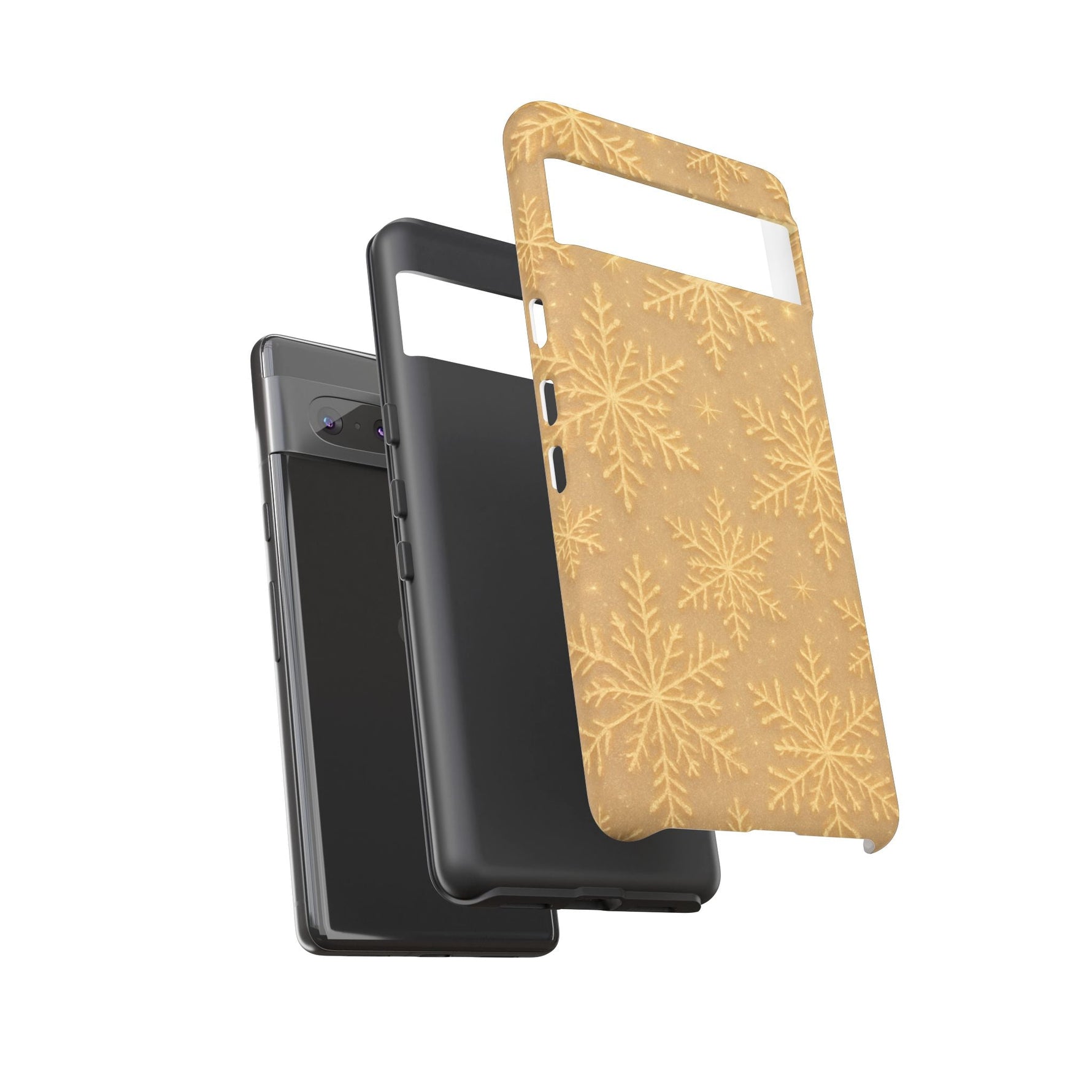 Golden Snowflake Holiday iPhone Case  Shamo's