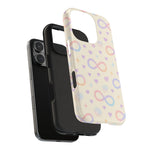 Infinity Pattern Tough Phone Case — Pastel Hearts & Stars  Shamo's