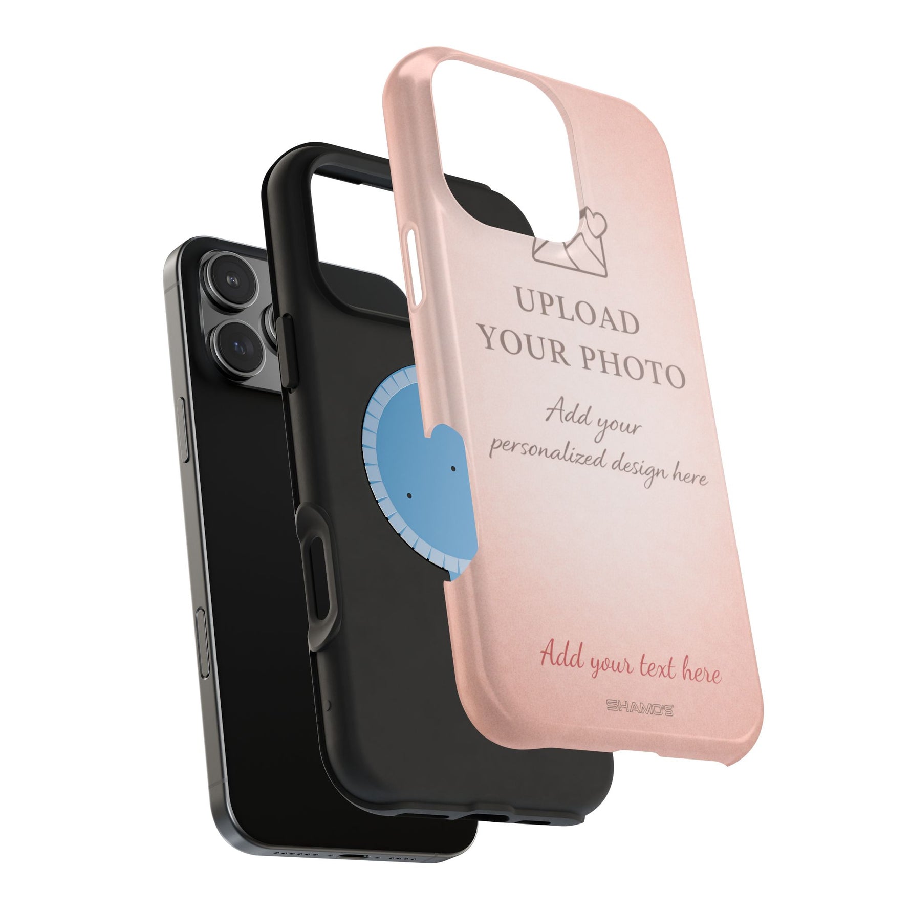 Personalizable iPhone Case | Add Your Own Photo and Text | MagSafe Compatible - iPhone 17 / Glossy - Shamo's