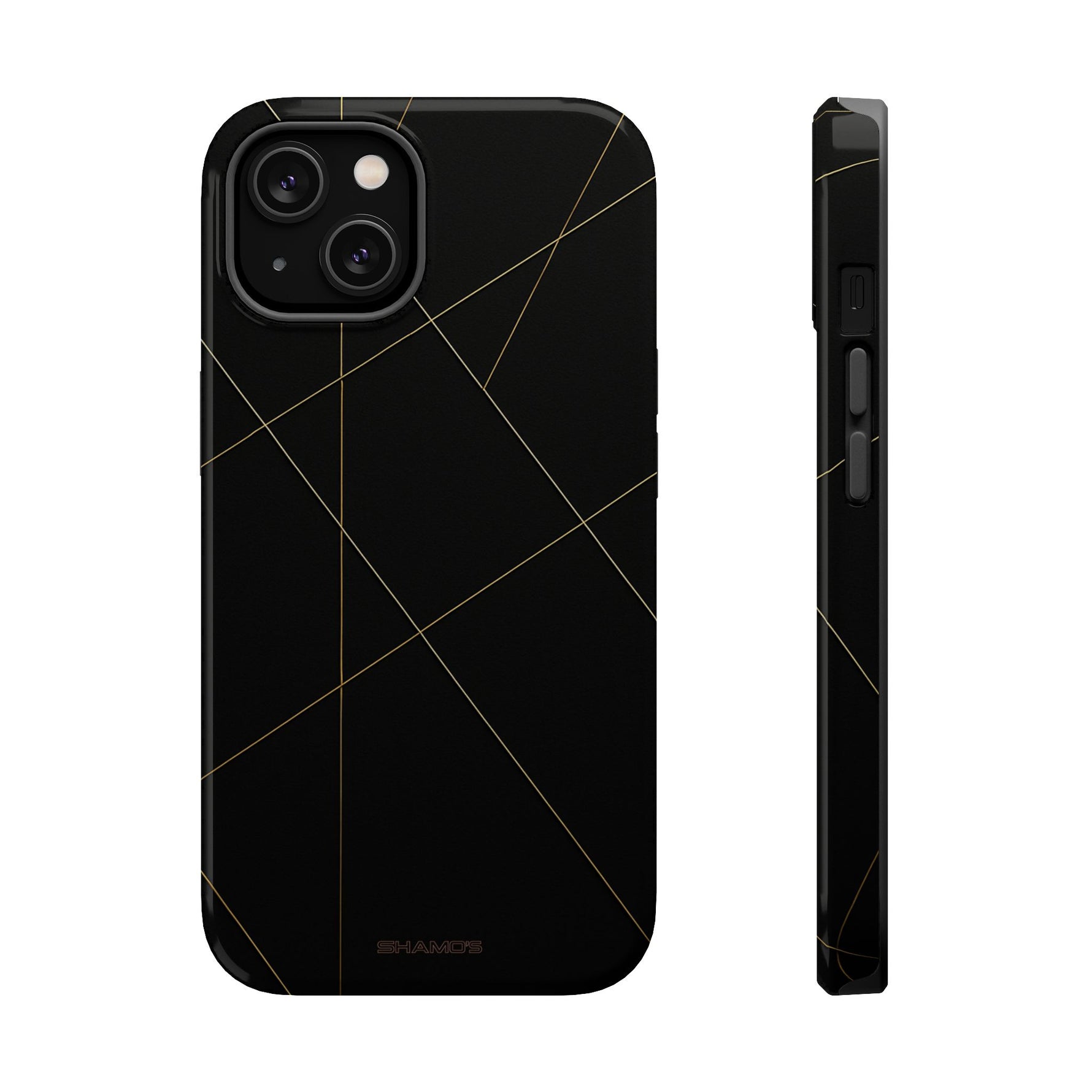 Funda para iPhone con diseño geométrico negro | MagSafe