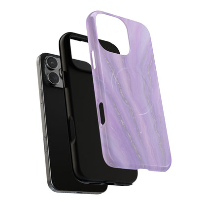 Lavender Marble iPhone Case with MagSafe