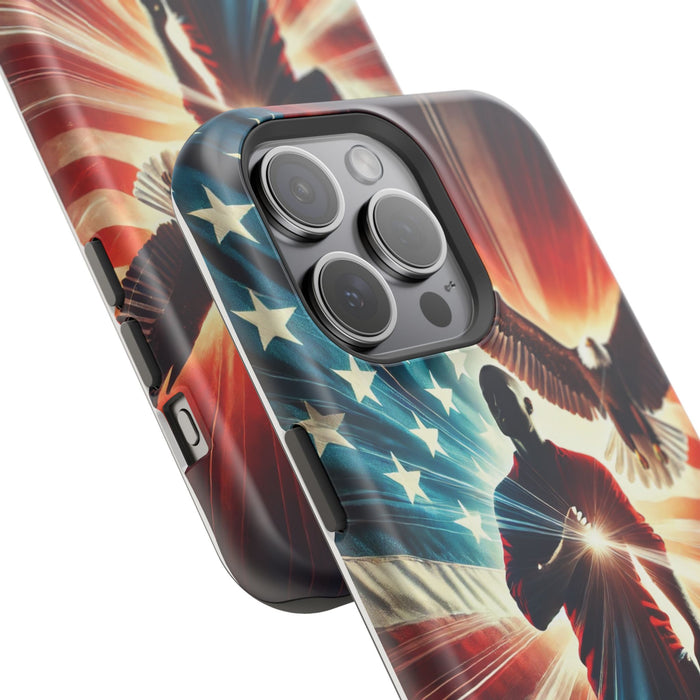 Magnetic Tough Phone Case with MagSafe Compatibility - Proud American Design Edition