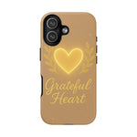 Grateful Heart iPhone Case — Warm Neon Heart  Shamo's iPhone 17 / Matte