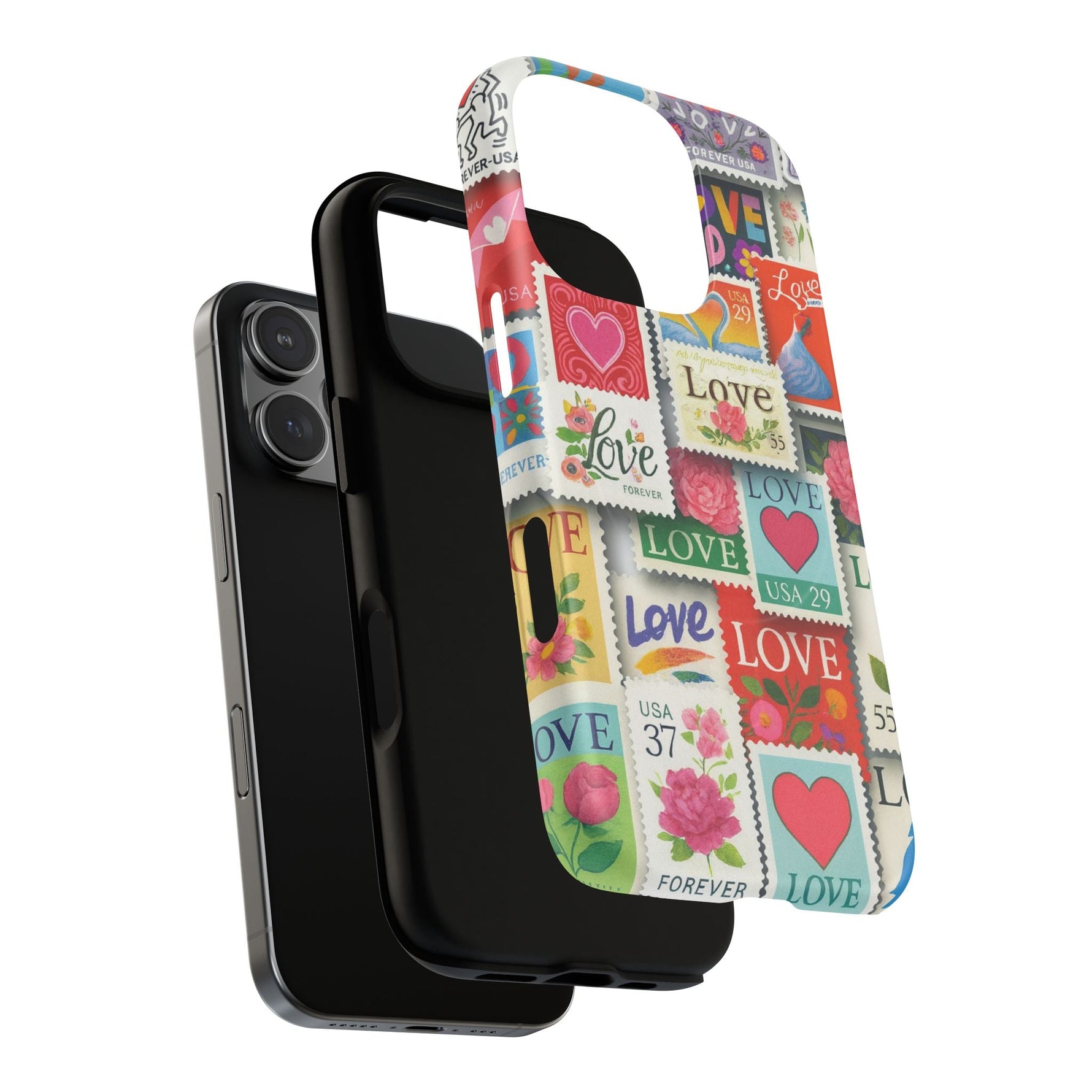 Vintage Romantic Love Stamp iPhone Case | Tough Protection + MagSafe  Shamo's
