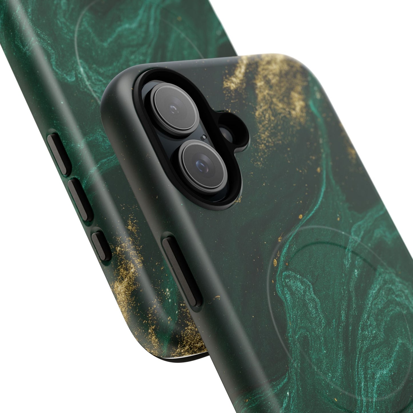 Emerald Marble with Gold Veins iPhone Case | with MagSafe  Shamo's