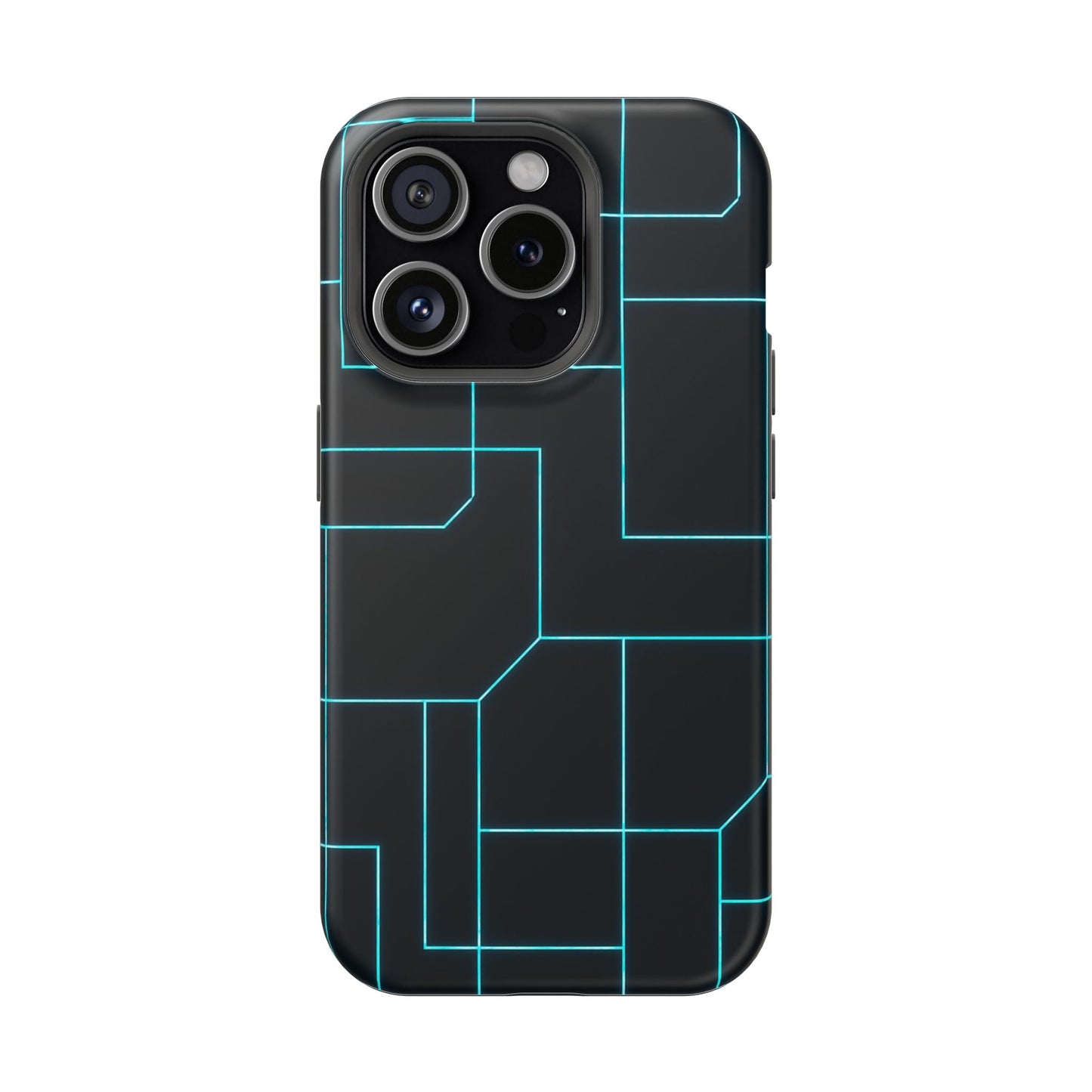 Neon Grid Magnetic Impact-Resistant iPhone Case | MagSafe compatible  Shamo's iPhone 15 Pro / Matte