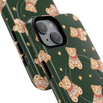 Funda para iPhone con diseño de osito de peluche y corazón (con MagSafe)