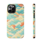 Ocean Wave Tough Phone Case — Pastel Retro Surf Pattern  Shamo's iPhone 12 Pro Max
