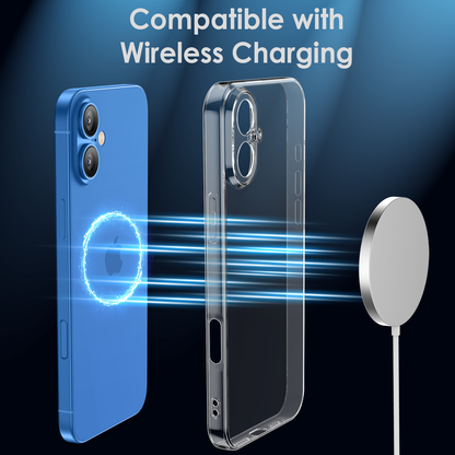 Clear case for iPhone 16 Series, Soft, TPU, Flexible