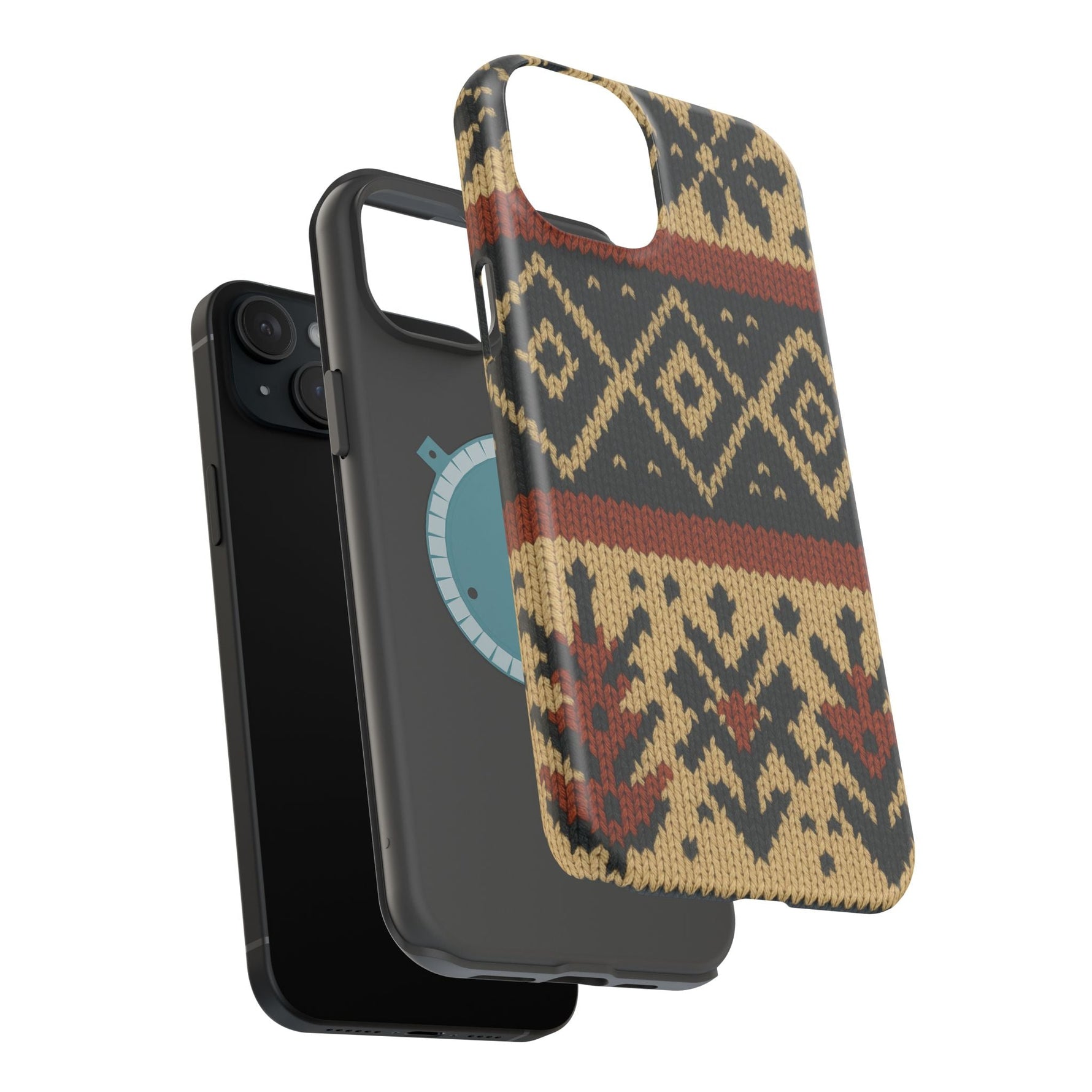 Nordic Knit Pattern MagSafe Impact-Resistant iPhone Case  Shamo's