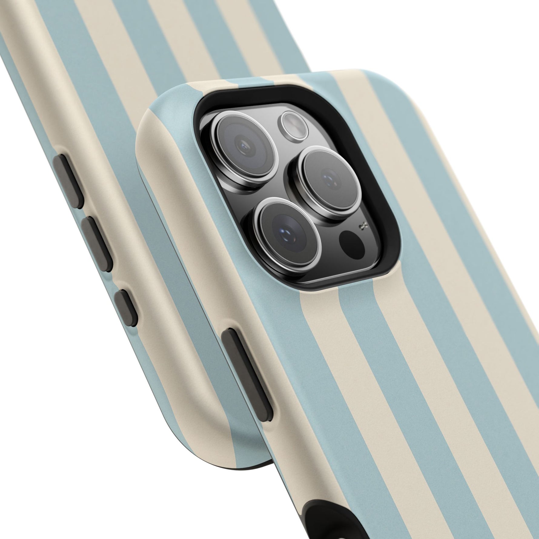 Blue Strips Pattern iPhone Case Compatible with MagSafe - Shamo's