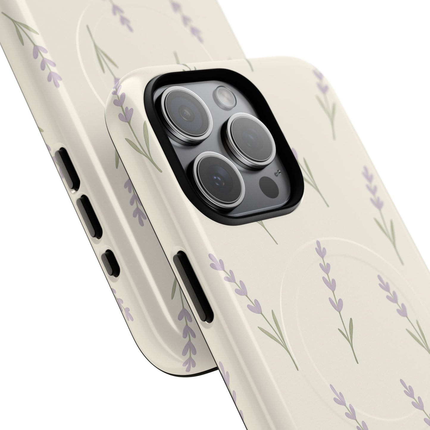 Lavender Minimal Bloom iPhone Case with MagSafe