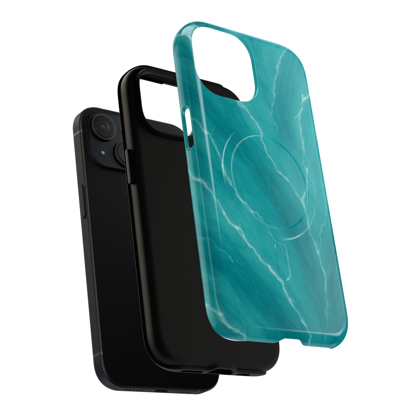Ocean Aura Marble iPhone Case — MagSafe Compatible - Shamo's