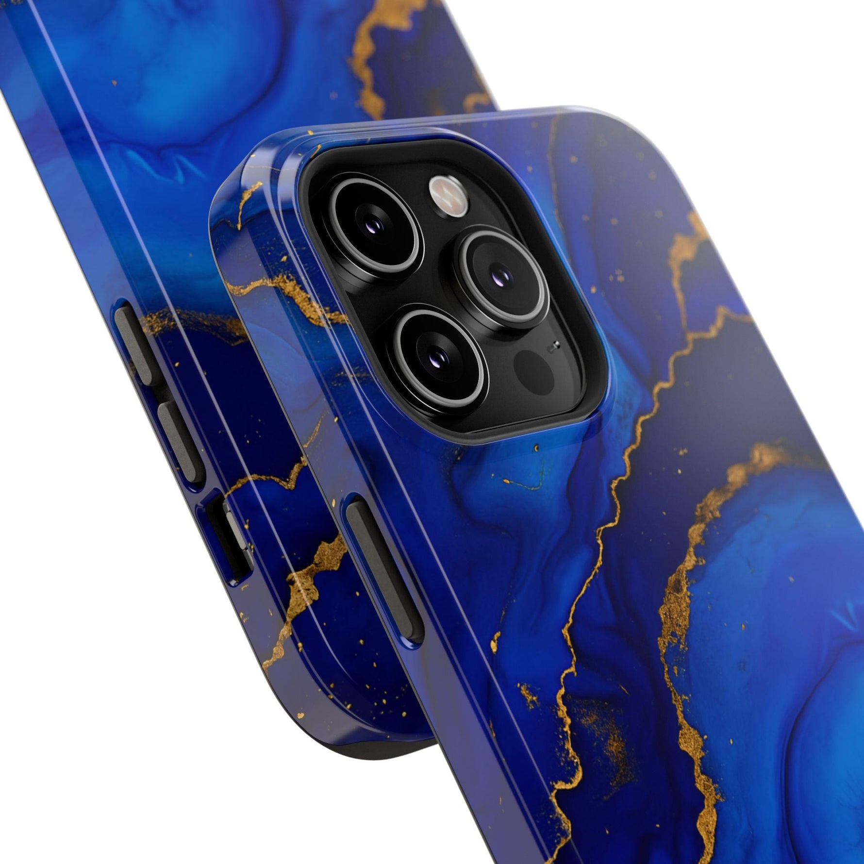 Blue Gold Marble Phone Case  Shamo's