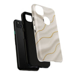 Elegant Gold Wave Tough iPhone Case  Shamo's