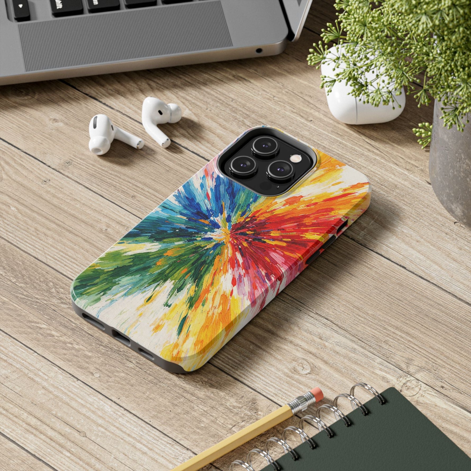 Vibrant Abstract Paint Explosion Impact Phone Case  Shamo's