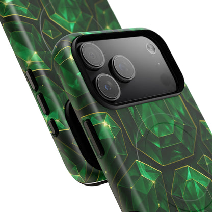Luxury Series Emerald Gem iPhone Case with MagSafe