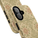 Vintage Rustic Foral Tiles iPhone Case | MagSafe - Shamo's