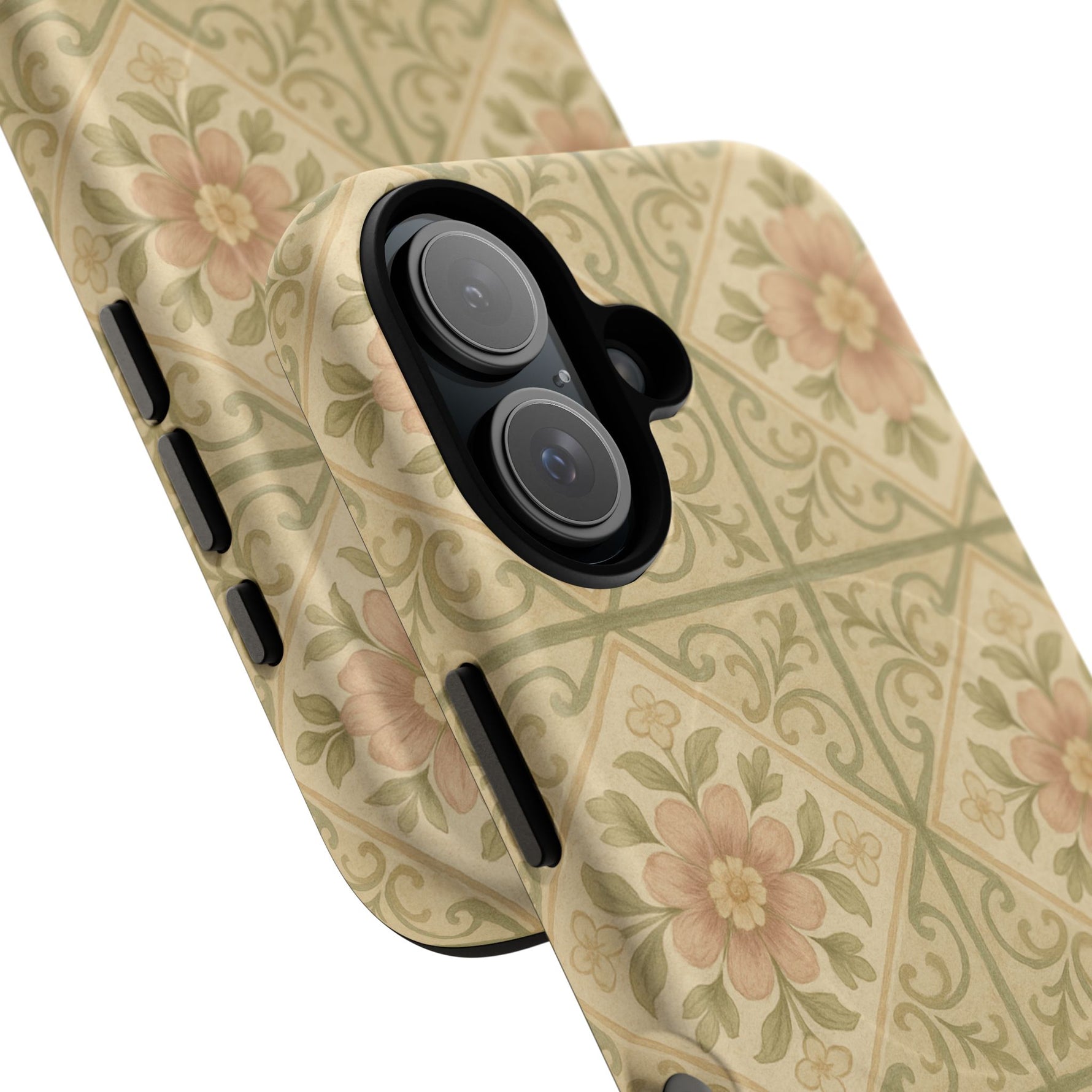 Vintage Rustic Foral Tiles iPhone Case | MagSafe - Shamo's