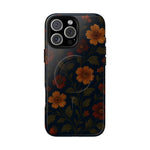 Floral Night Velvet iPhone Case - Works with MagSafe - Shamo's