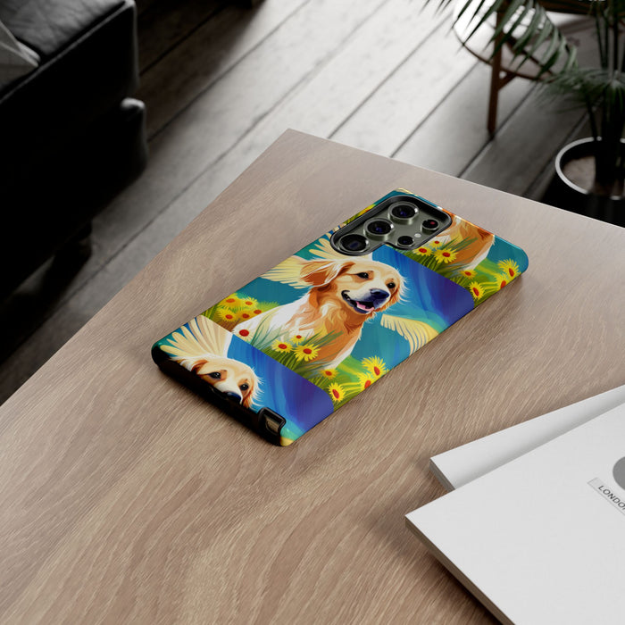 Tough Cases Golden Retriever with Wings Phone case