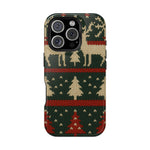 Holiday Reindeer Knit iPhone Case | compatible with MagSafe  Shamo's iPhone 16 Pro / Glossy
