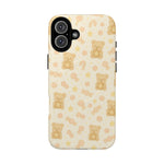 Cute Beige Teddy Bear iPhone Case with MagSafe  Shamo's iPhone 16 Plus / Glossy