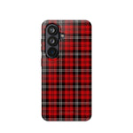 Funda para iPhone resistente a impactos con cuadros escoceses rojos | Compatibilidad con MagSafe