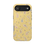 Honey Paisley MagSafe Phone Case, glossy iPhone 17 Air, rear view