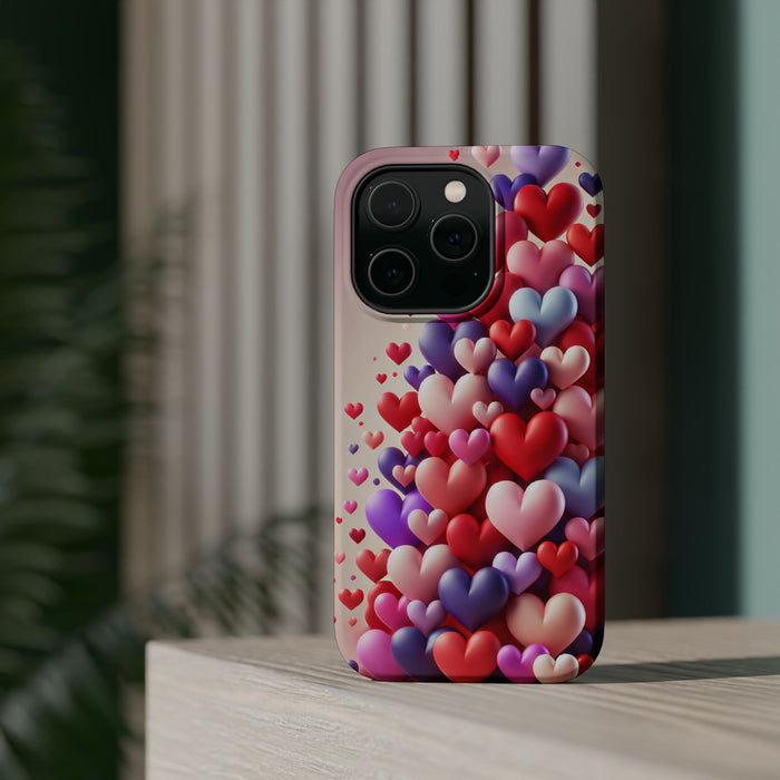 Shamo's Phone Case | MagSafe Compatible | Love Hearts Theme for iPhone 17 and more