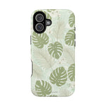 Tropical Monstera Phone Case, Impact-Resistant Magnetic iPhone Cover with MagSafe Compatibility