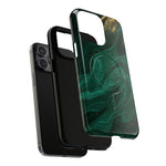 Emerald Marble with Gold Veins iPhone Case | with MagSafe  Shamo's