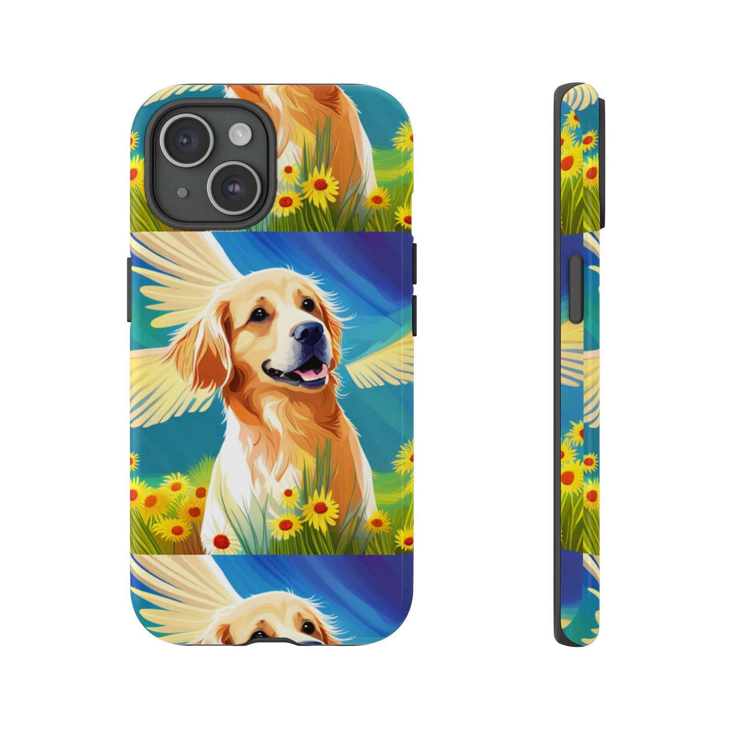 Tough Cases Golden Retriever with Wings Phone case